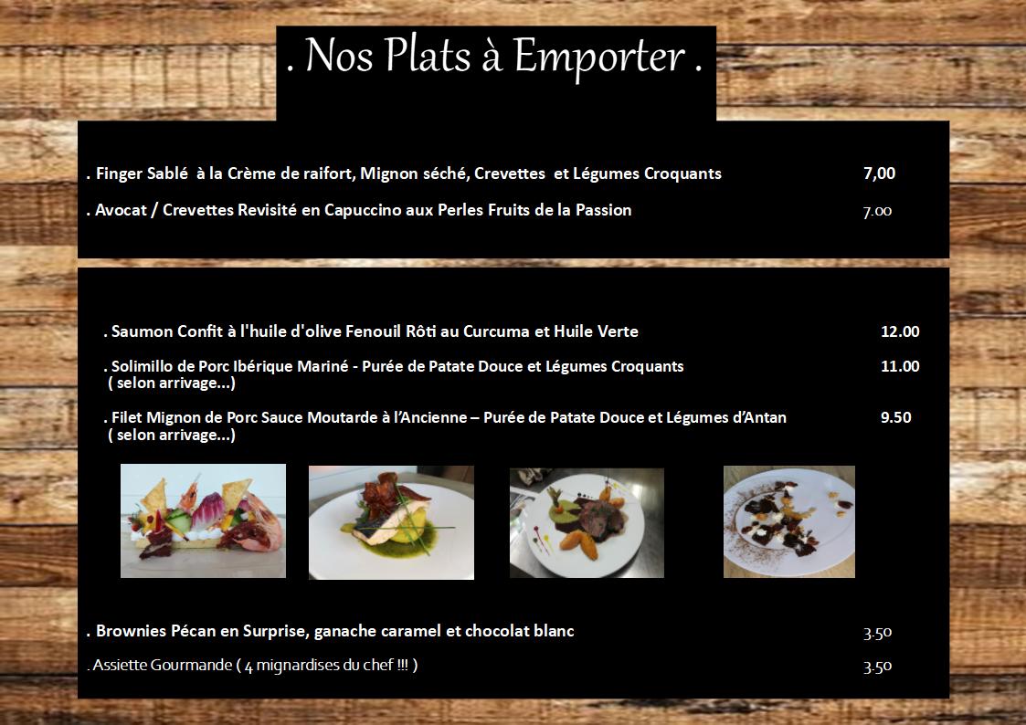 carte plat a emporter 1