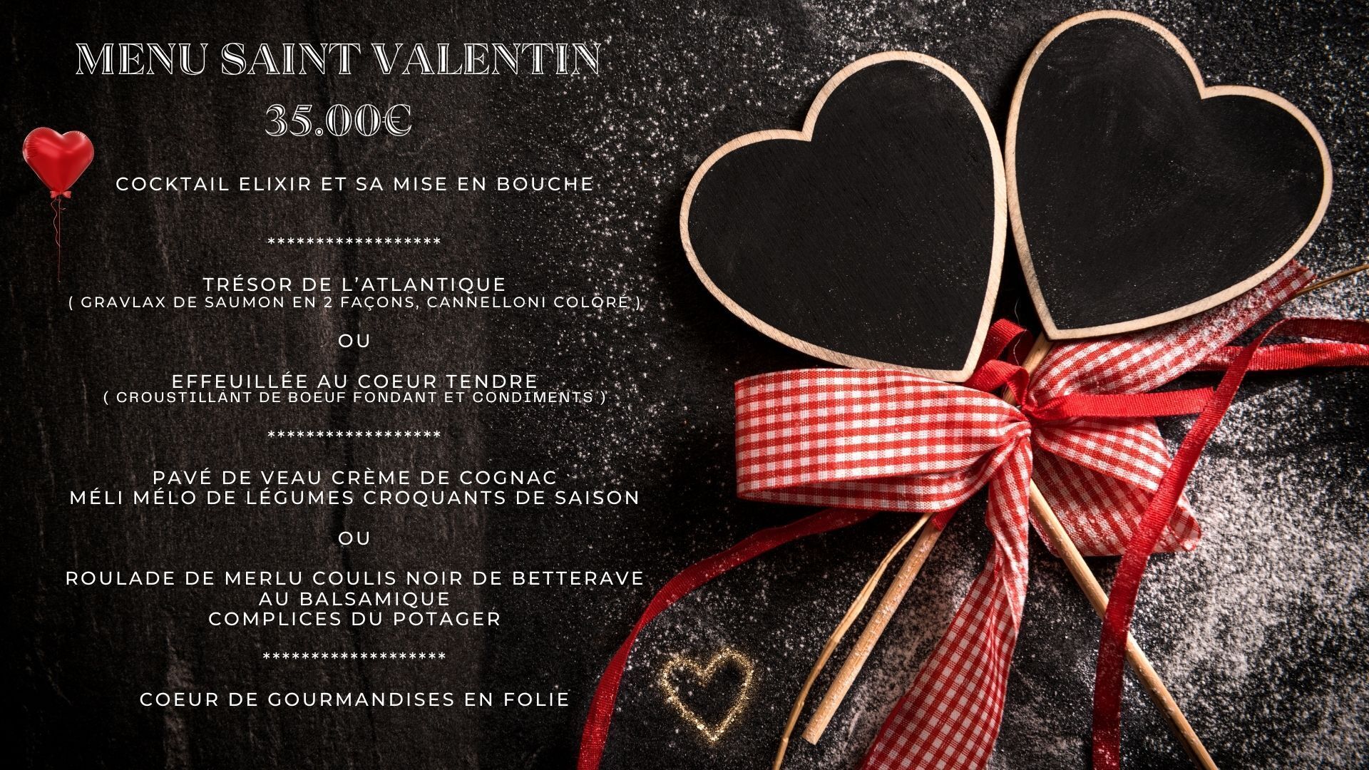 MENU ST VALENTIN