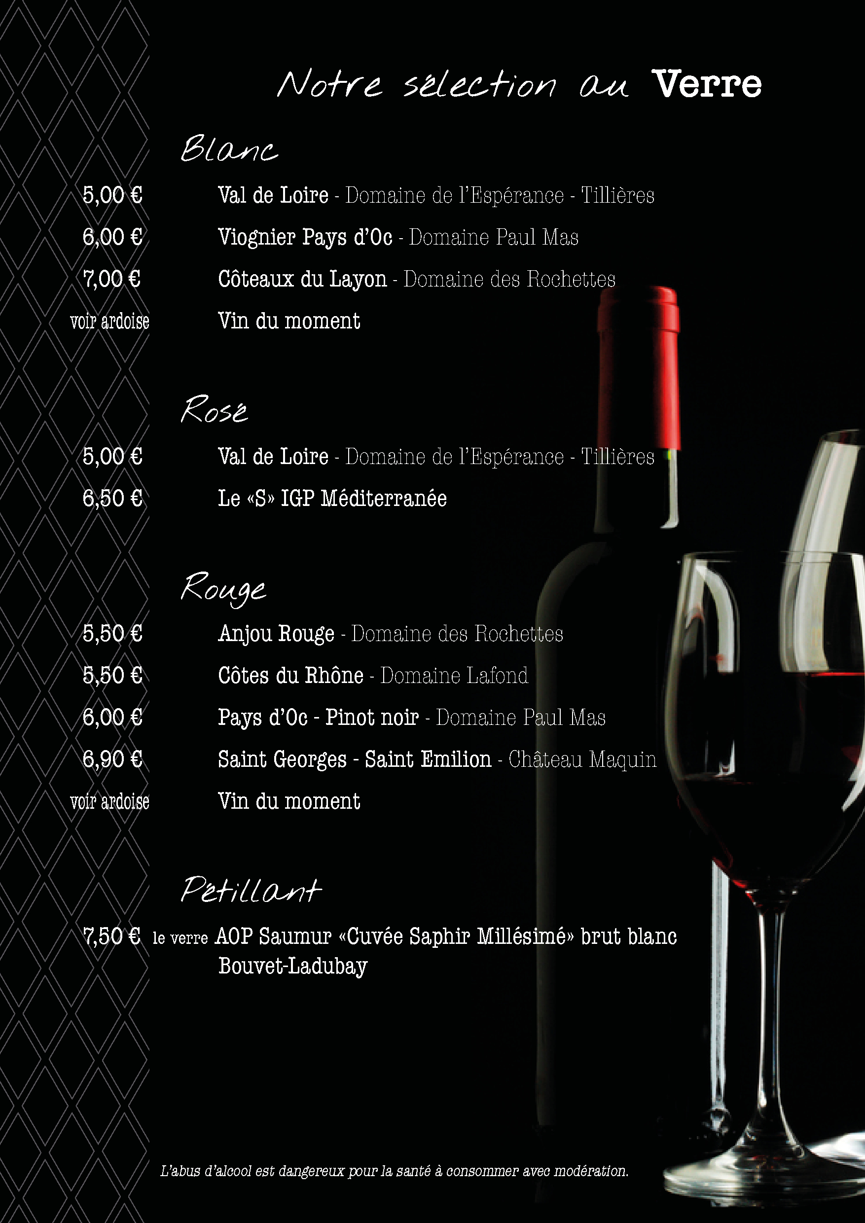 vin au verre